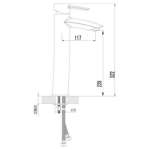 Смеситель для раковины Lemark Atlantiss (LM3209C) фото 4