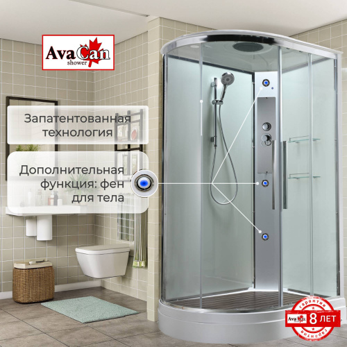 Душевая кабина AvaCan EM2811RT стандартная прозрачная фото 5 Душевая кабина AvaCan EM2811RT стандартная прозрачная фото 5