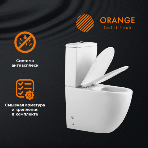 Унитаз-компакт Orange C05-000w сиденье с микролифтом фото 9