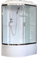 Душевая кабина Royal Bath  RB 8120BK1-T-CH (прозрачное) правая