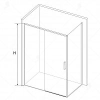 Душевой уголок RGW SV-45 (SV-13 + Z-050-2) Прозрачное 1000x700