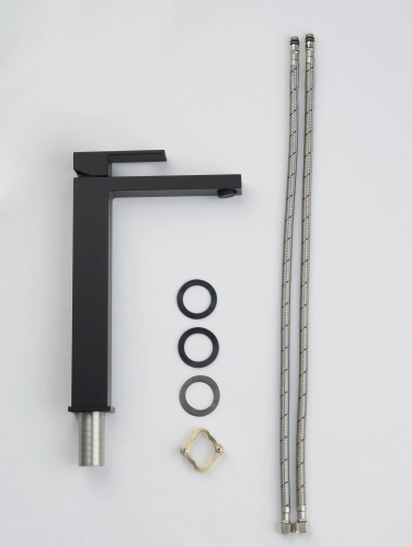 Смеситель для раковины-чаши Timo Selene черный (3061/03F) фото 6