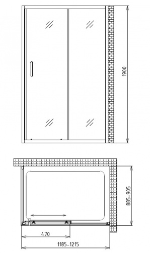 Душевой уголок Gemy Victoria S30191A-A90 фото 5