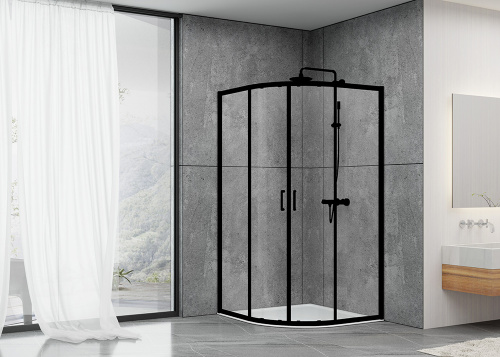 Душевой уголок ABBER Schwarzer Diamant AG01090B фото 4