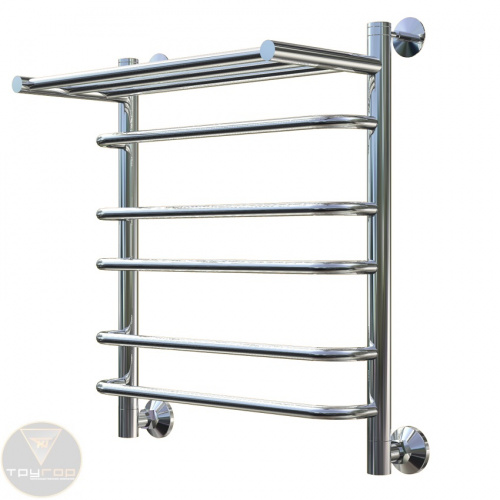 Водяной полотенцесушитель «ИДЕАЛ» НП серия 3 с полкой фото 3