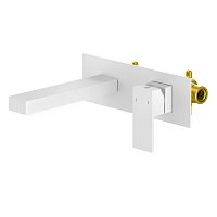 Смеситель для раковины встроенный Timo Selene белый матовый (2071/16SM)