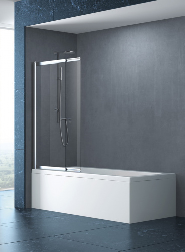 Душевая шторка на ванну CEZARES SLIDER-VF-11-100/150-C-Cr фото 3