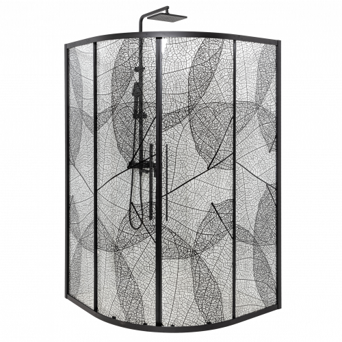 Душевое ограждение Deto HB 120 Black фото 2