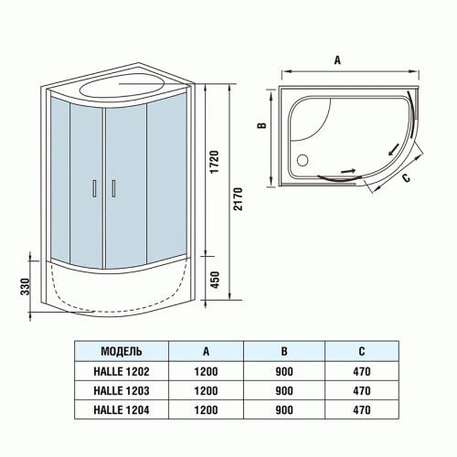 Душевая кабина WeltWasser Halle 1202 R фото 4