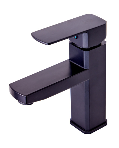 OneLife P06-021b полимерный смеситель для раковины, черный фото 5