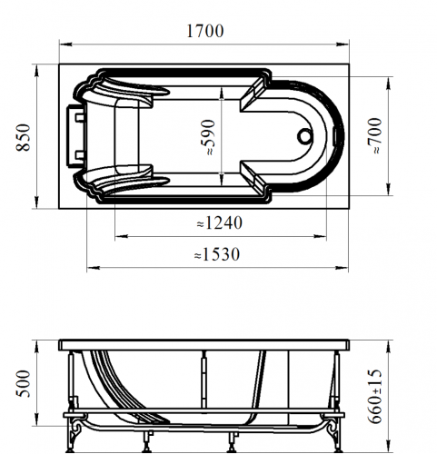 Акриловая ванна Radomir  Fra Grande «Анабель» фото 3