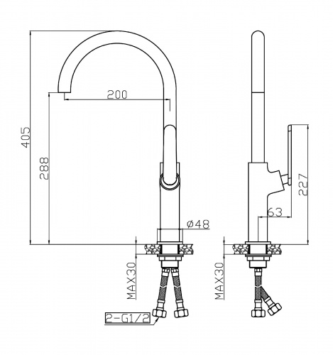 Смеситель для кухни Agger Beauty A2600100 фото 3