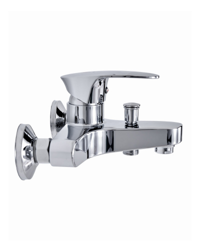 OneLife P09-100cr полимерный смеситель для ванны/душа, хром фото 6