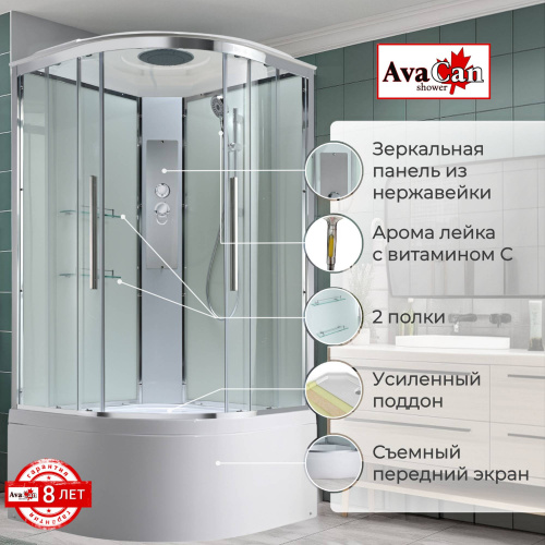 Душевая кабина AvaCan EM5011T стандартная прозрачная фото 2