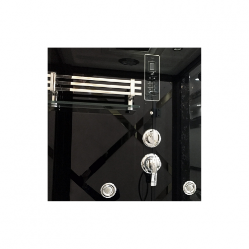 Комбинированная сауна 2в1 Ceruttispa ALBANO Nero-L Black 1800x1100x2230 фото 3