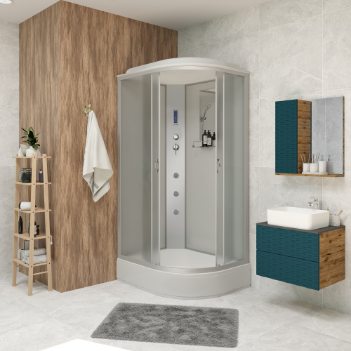 Душевая кабина Niagara NG-33094-14LF (1000х900х2150) средний поддон (26см) стекло МАТОВОЕ 4 места фото 3
