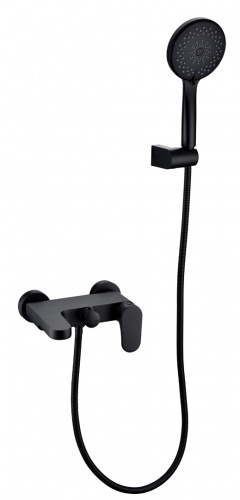 смеситель для ванны с душем черный