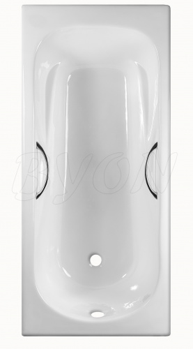 Ванна чугунная BYON B15 170x75x42 с ручками
