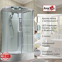 Душевая кабина AvaCan EM3912RLEDT прозрачная