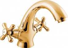 MK128.5Z MORAVA RETRO - смеситель классический для умывальника, ЦВЕТ ЗОЛОТО RAV Slezak