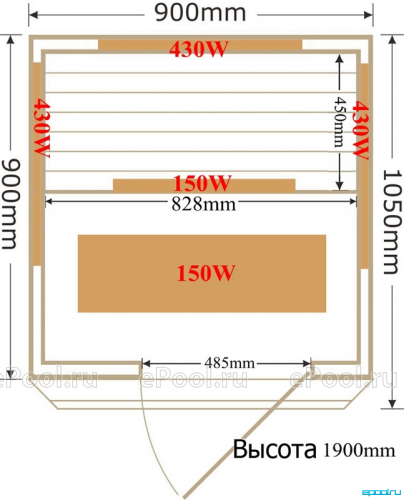 Инфракрасная кабина (сауна) SaunaMagic Cedar CST Micro G фото 3 Инфракрасная кабина (сауна) SaunaMagic Cedar CST Micro G фото 3