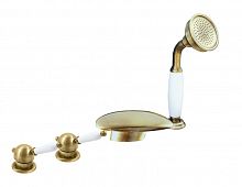 L570.5PSM LABE смеситель каскадный на 4 отверстия, ЦВЕТ БРОНЗА RAV Slezak