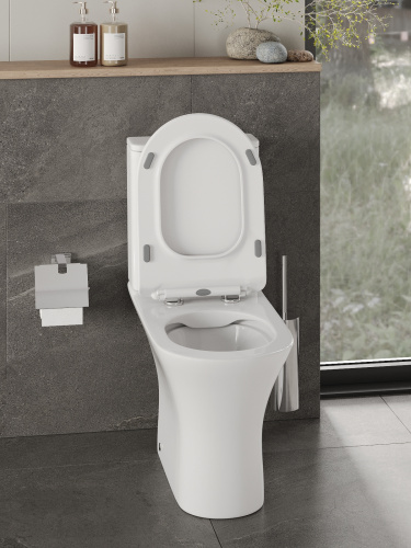 Унитаз-компакт Orange C01-000W безободковый, сиденье с микролифтом фото 19