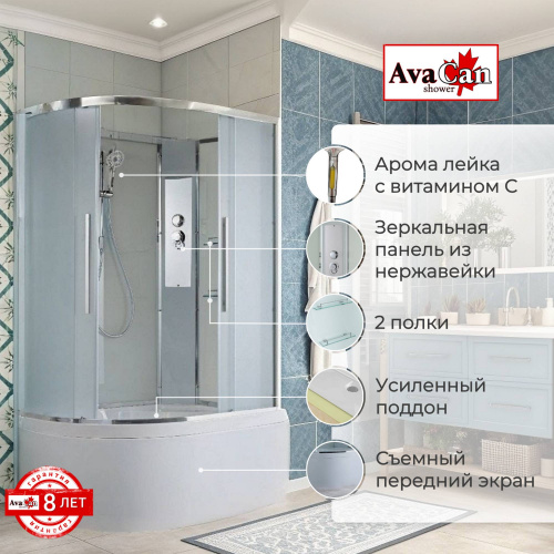 Душевая кабина AvaCan EM5811RN без крыши фото 2 Душевая кабина AvaCan EM5811RN без крыши фото 2