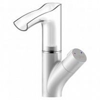 Смеситель для умывальника с прозрачным каскадным изливом и LED-подсветкой ROSSINKA Z35-30W