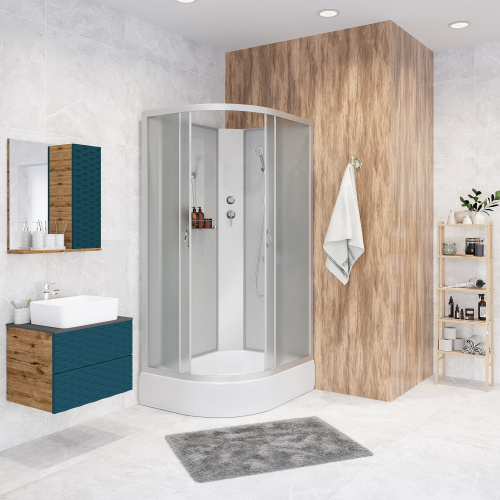 Душевая кабина Niagara NG-33394-14RBK (1300х900х2000) средний поддон (26см) стекло МАТОВОЕ 4 места фото 3