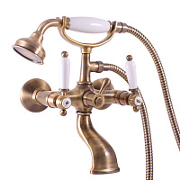 MK559.5/2SM MORAVA RETRO - смеситель классический для ванны с душем ЦВЕТ БРОНЗА RAV Slezak
