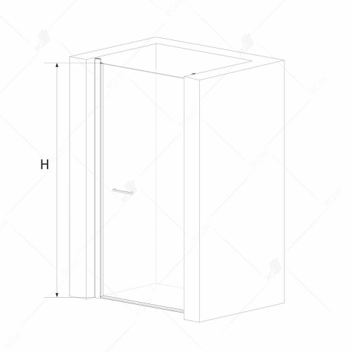 Душевая дверь RGW PA-03 Хром Прозрачное 800 фото 4