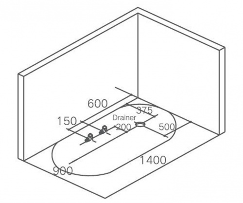Акриловая ванна Gemy G9285 фото 5