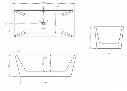Акриловая ванна ABBER AB9224-1.6 фото 6