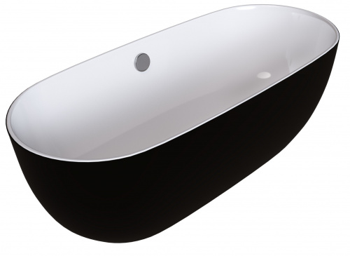 Ванна отдельностоящая Grossman GR-2401 M Black (75x150x58) GROSSMAN 1 место фото 2