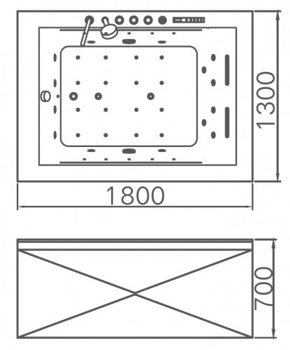 Акриловая ванна Gemy G9259 фото 6