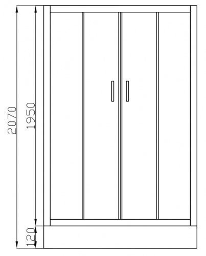 Душевой уголок Ceruttispa VIVA 100 без поддона фото 5
