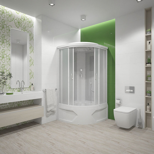 Душевая кабина Mirwell MR3509TP-C3-RUS (90x90x215 см) фото 5