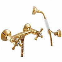 MK380.5/2Z MORAVA RETRO - смеситель классический для душа, душ, ЦВЕТ ЗОЛОТО RAV Slezak