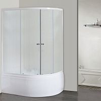 Душевой угол Royal Bath RB 8120BK-C (матовое) левый