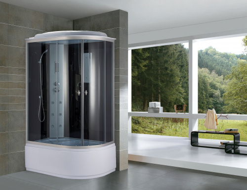 Душевая кабина NiagaraNG-3520-14L (1200х800х2150) высокий поддон(40см) стекло ТОНИРОВАННОЕ 4 места фото 3