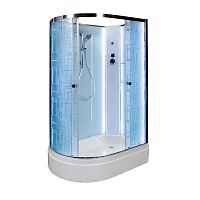 Душевая кабина Deto (DTO)  EM 2712 N R LED без крыши с led подсветкой