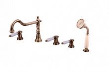 MK564.5PSM MORAVA смеситель каскадный на 5 отверстий, ЦВЕТ БРОНЗА RAV Slezak