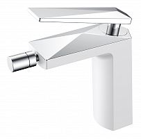 Смеситель для биде  БЕЛЫЙ+ХРОМ