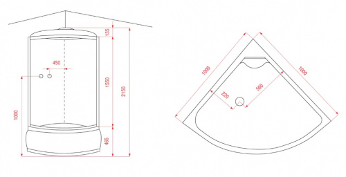 Душевая кабина Arcus AS-110 фото 2