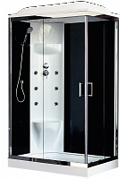 Душевая кабина Royal Bath  RB 8120HP7-BT-CH (черное/прозрачное) левая