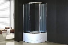 Душевой угол Royal Bath RB 100BK-C-CH (матовое)