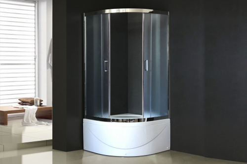 Душевой угол Royal Bath RB 100BK-C-CH (матовое)