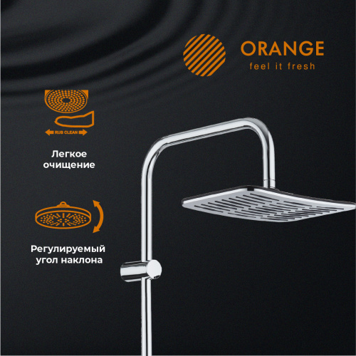 Душевая система Orange S10cr хром фото 10