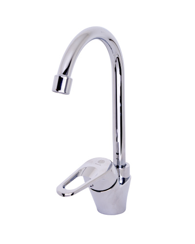 OneLife P11-001cr полимерный смеситель для кухни, хром фото 6